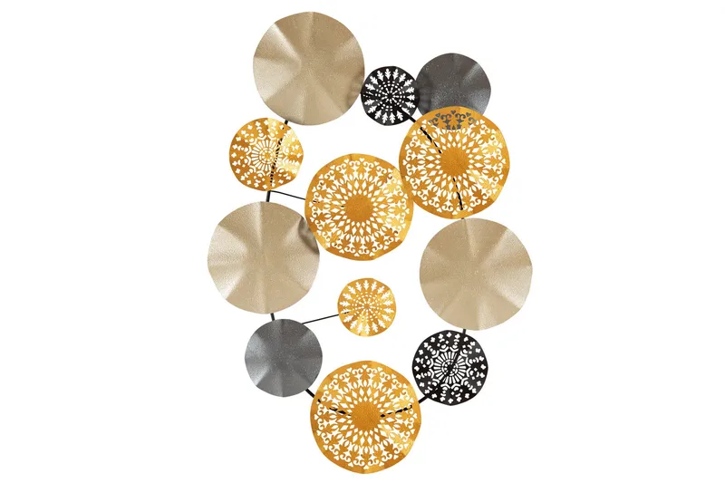 Gold Väggdekor - Flerfärgad - Inredning - Väggdekor - Skylt - Plåtskyltar