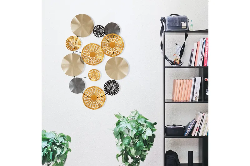 Gold Väggdekor - Flerfärgad - Inredning - Väggdekor - Skylt - Plåtskyltar