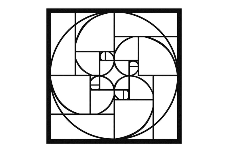 Golden Ratio Väggdekor - Svart - Inredning - Väggdekor - Skylt - Plåtskyltar