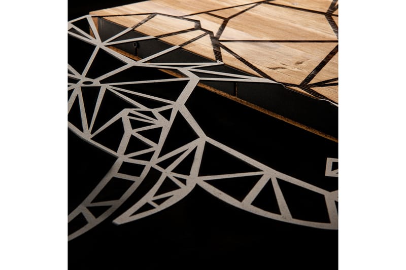 Great Elephant Väggdekor - Svart/Valnöt - Inredning - Väggdekor - Skylt - Plåtskyltar