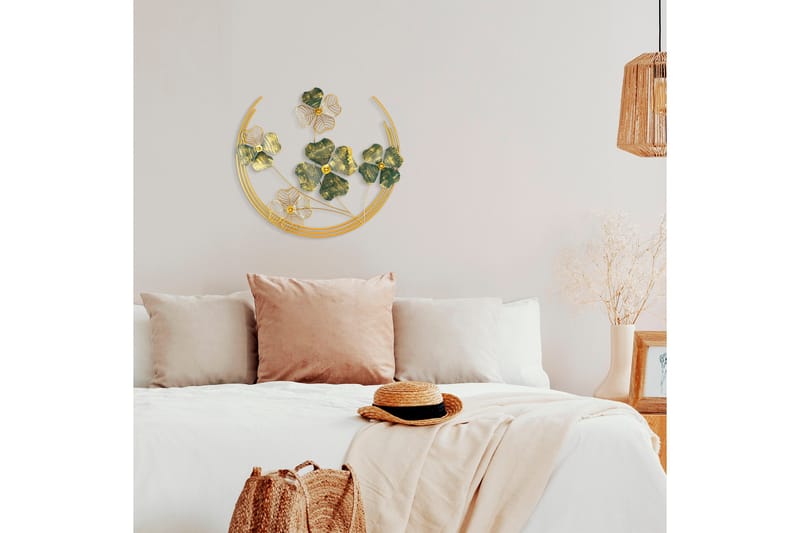 Haiyang Väggdekor - Grön/Guld - Inredning - Väggdekor - Skylt - Plåtskyltar