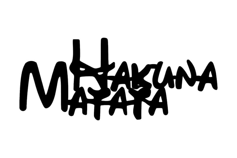Hakuna Matata 5 Väggdekor - Svart - Inredning - Väggdekor - Skylt - Plåtskyltar