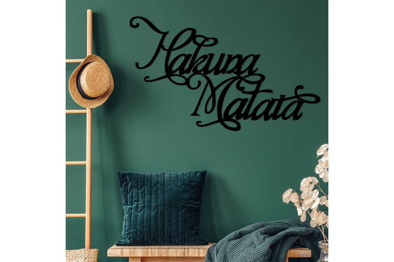 Hakuna Matata 6 Väggdekor - Svart - Inredning - Väggdekor - Skylt - Plåtskyltar
