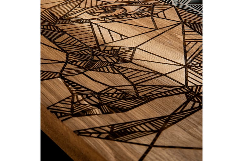 Half face Väggdekor - Svart/Valnöt - Inredning - Väggdekor - Skylt - Plåtskyltar