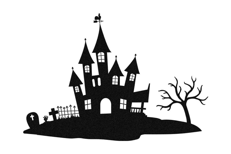 Halloween 1 Väggdekor - Svart - Inredning - Väggdekor - Skylt - Plåtskyltar