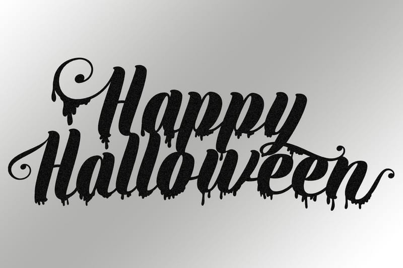 Halloween 10 Väggdekor - Svart - Inredning - Väggdekor - Skylt - Plåtskyltar