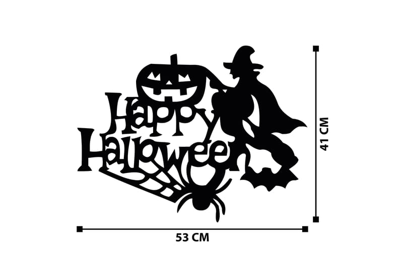 Halloween 16 Väggdekor - Svart - Inredning - Väggdekor - Skylt - Plåtskyltar