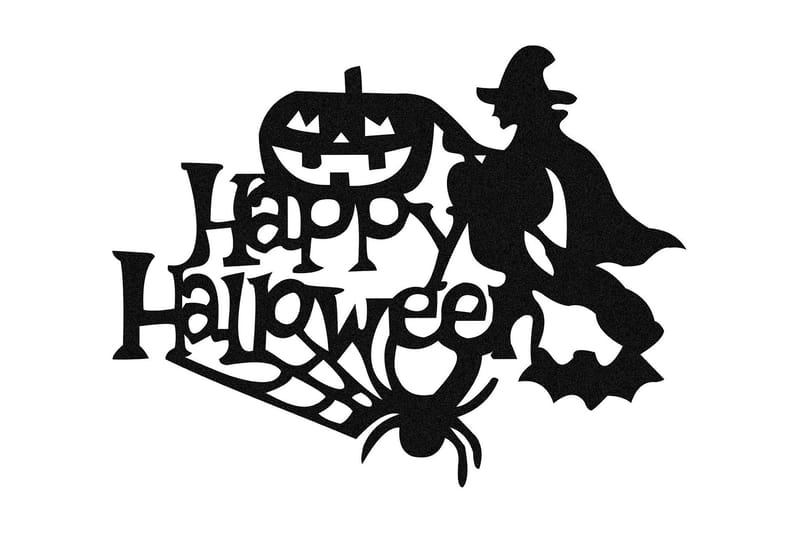 Halloween 16 Väggdekor - Svart - Inredning - Väggdekor - Skylt - Plåtskyltar