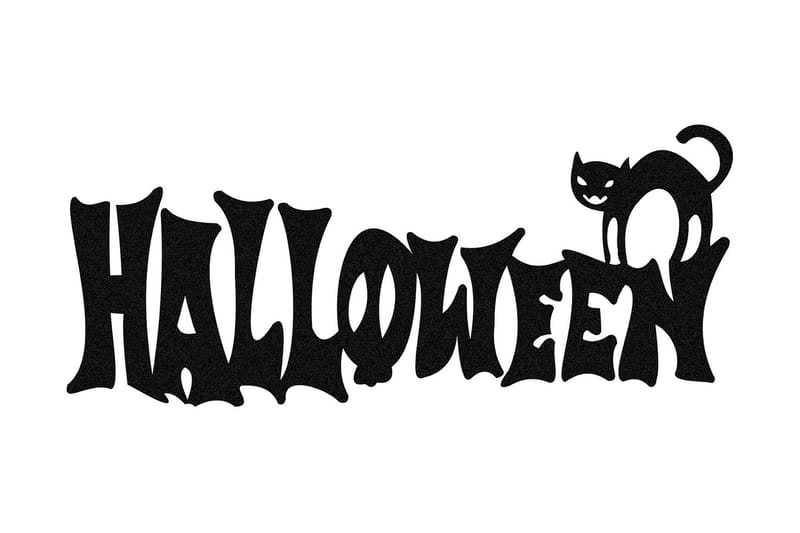 Halloween 2 Väggdekor - Svart - Inredning - Väggdekor - Skylt - Plåtskyltar