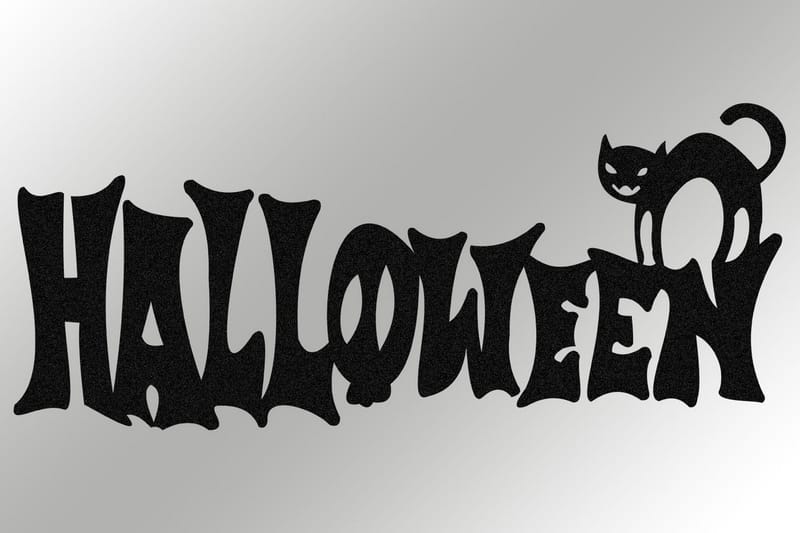 Halloween 2 Väggdekor - Svart - Inredning - Väggdekor - Skylt - Plåtskyltar