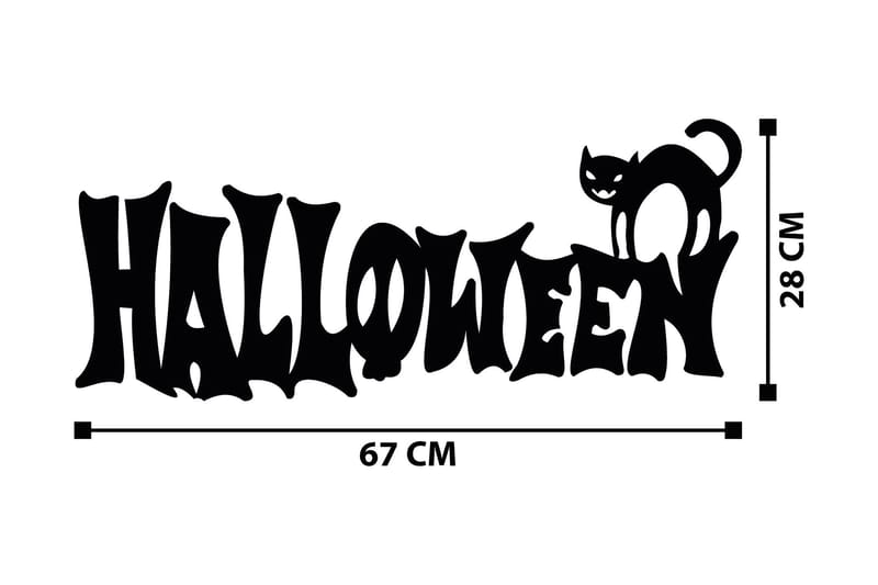 Halloween 2 Väggdekor - Svart - Inredning - Väggdekor - Skylt - Plåtskyltar