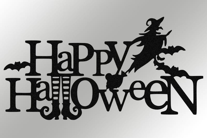 Halloween 4 Väggdekor - Svart - Inredning - Väggdekor - Skylt - Plåtskyltar