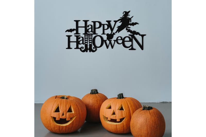 Halloween 4 Väggdekor - Svart - Inredning - Väggdekor - Skylt - Plåtskyltar