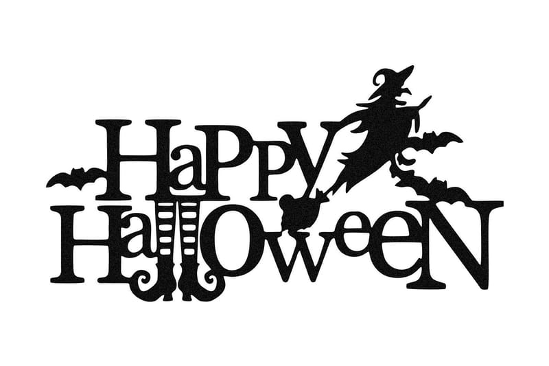Halloween 4 Väggdekor - Svart - Inredning - Väggdekor - Skylt - Plåtskyltar