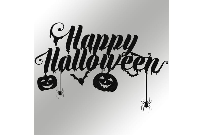 Halloween 5 Väggdekor - Svart - Inredning - Väggdekor - Skylt - Plåtskyltar