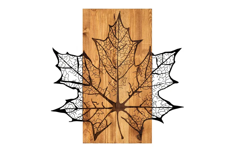 Hare Väggdekor, Svart/Valnöt