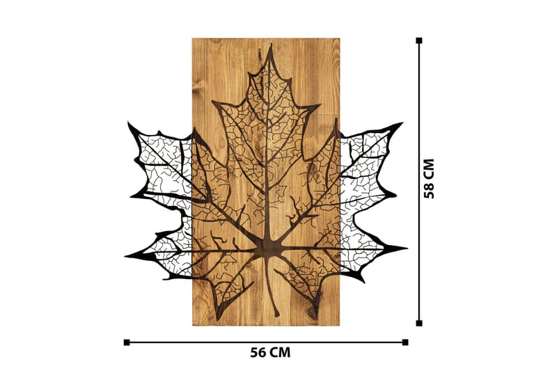 Hare Väggdekor - Svart/Valnöt - Inredning - Väggdekor - Skylt - Plåtskyltar