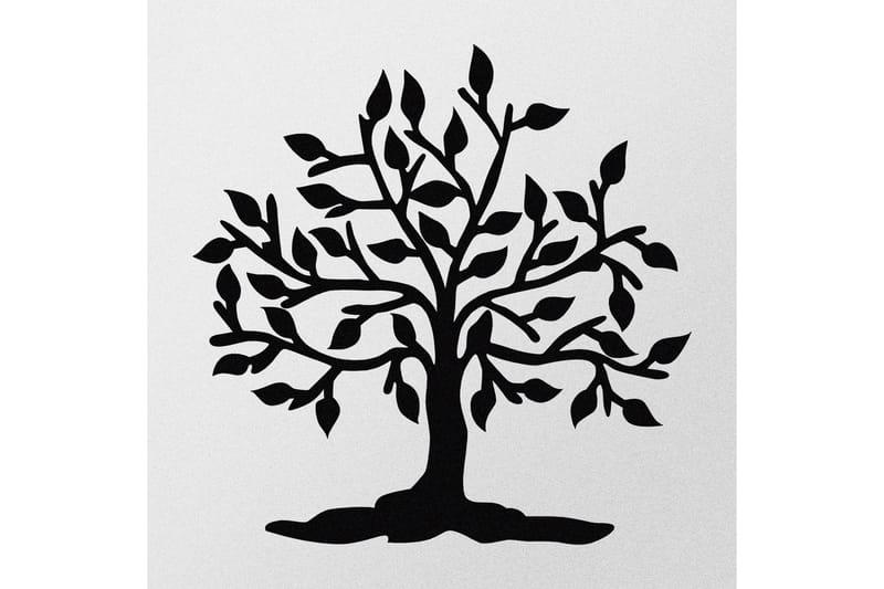 Heart Tree Väggdekor - Svart - Inredning - Väggdekor - Skylt - Plåtskyltar