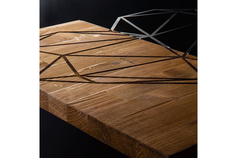 Heart Väggdekor - Svart/Valnöt - Inredning - Väggdekor - Skylt - Plåtskyltar