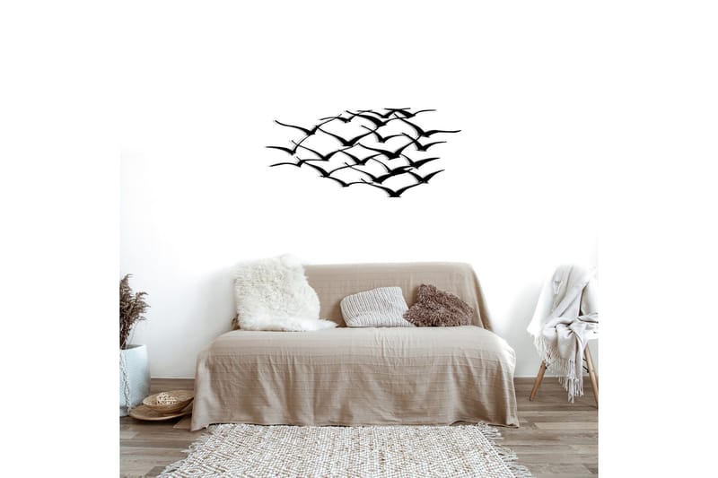 Herd Of Birds Väggdekor - Svart - Inredning - Väggdekor - Skylt - Plåtskyltar