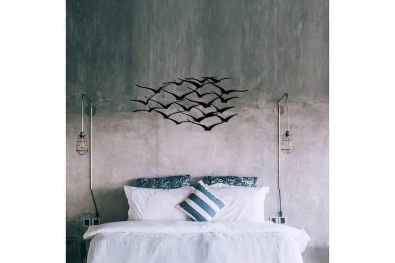 Herd Of Birds Väggdekor - Svart - Inredning - Väggdekor - Skylt - Plåtskyltar