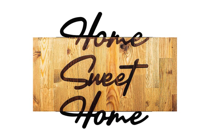 Home Sweet Home Väggdekor - Svart - Inredning - Väggdekor - Skylt - Plåtskyltar