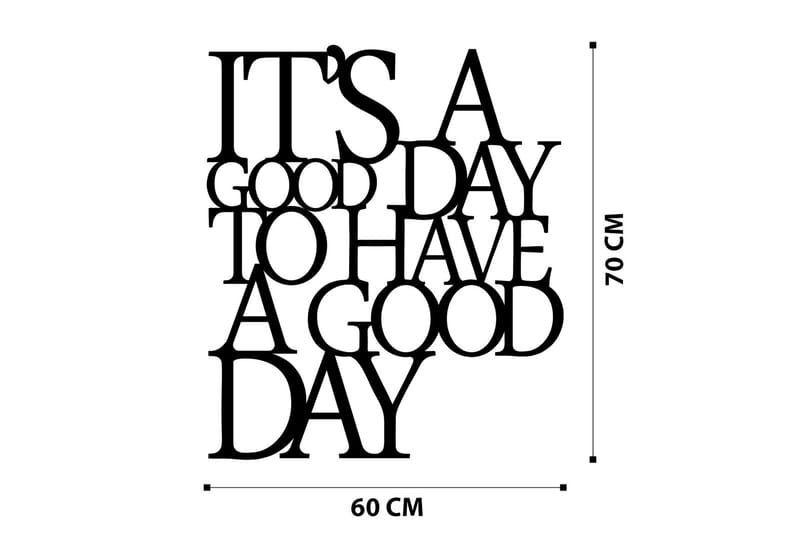 Its A Good Väggdekor - Svart - Inredning - Väggdekor - Skylt - Plåtskyltar