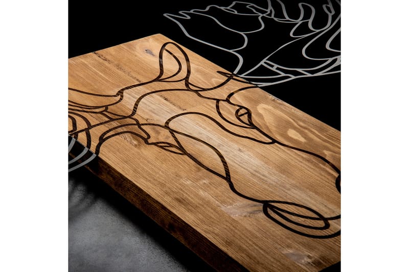 Jeyan Väggdekor - Svart/Valnöt - Inredning - Väggdekor - Skylt - Plåtskyltar