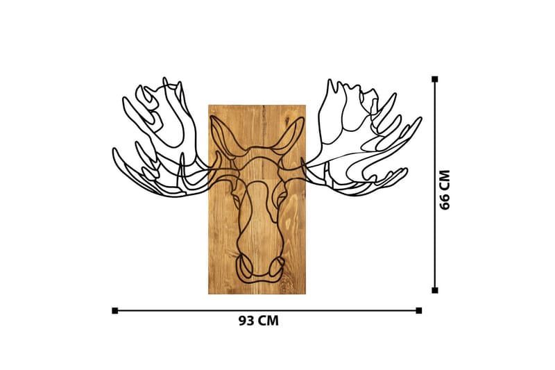 Jeyan Väggdekor - Svart/Valnöt - Inredning - Väggdekor - Skylt - Plåtskyltar