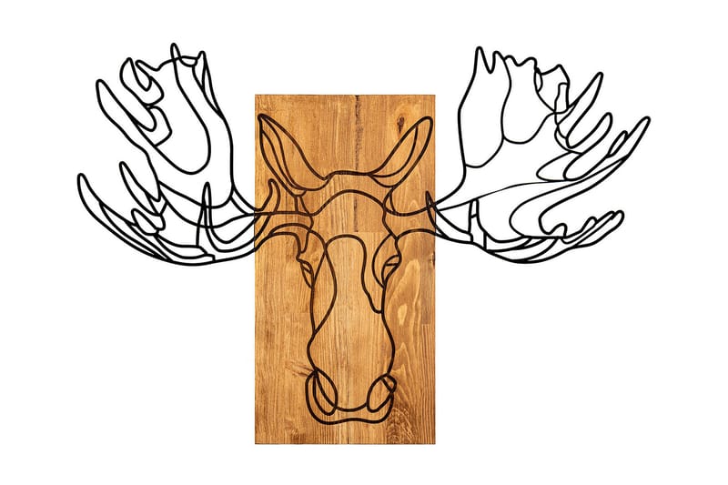 Jeyan Väggdekor, Svart/Valnöt