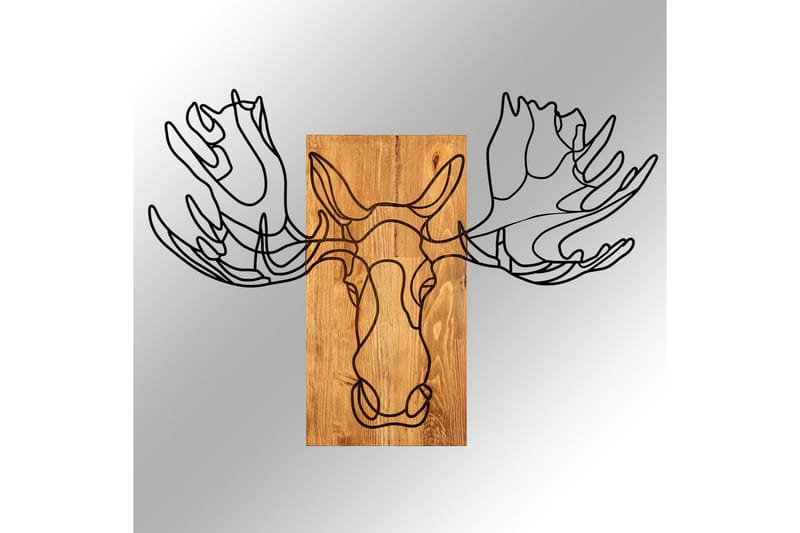 Jeyan Väggdekor - Svart/Valnöt - Inredning - Väggdekor - Skylt - Plåtskyltar