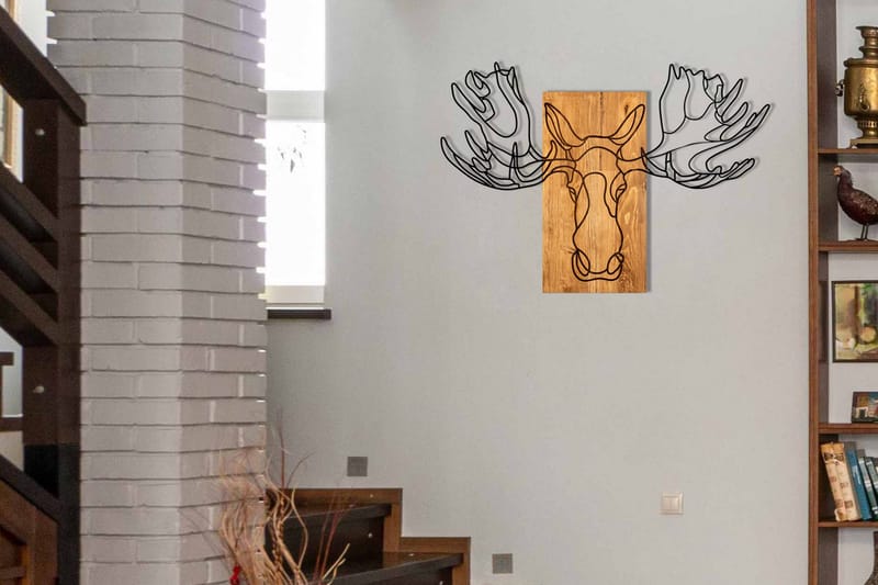 Jeyan Väggdekor - Svart/Valnöt - Inredning - Väggdekor - Skylt - Plåtskyltar