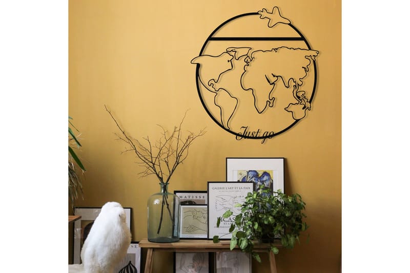 Juest Go Väggdekor - Svart - Inredning - Väggdekor - Skylt - Plåtskyltar