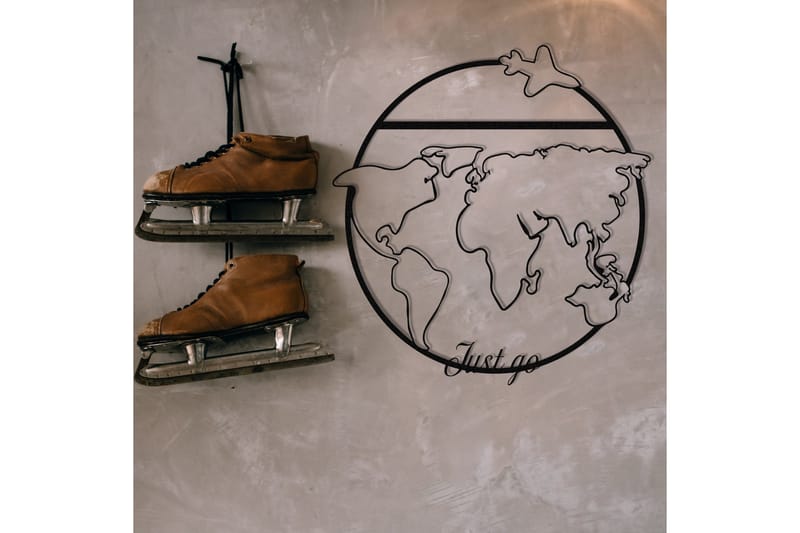 Juest Go Väggdekor - Svart - Inredning - Väggdekor - Skylt - Plåtskyltar