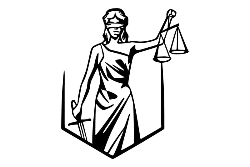 Justice Väggdekor - Svart - Inredning - Väggdekor - Skylt - Plåtskyltar