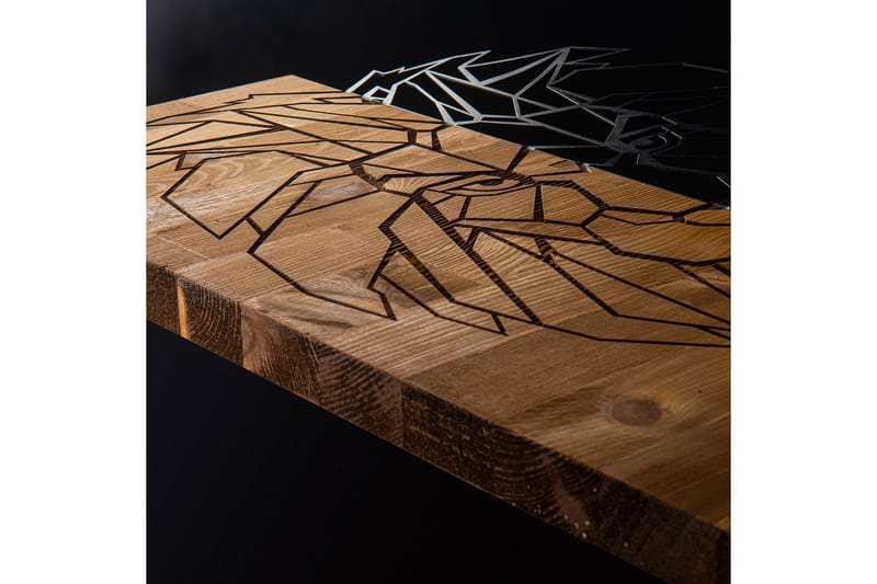 King Väggdekor - Svart/Valnöt - Inredning - Väggdekor - Skylt - Plåtskyltar