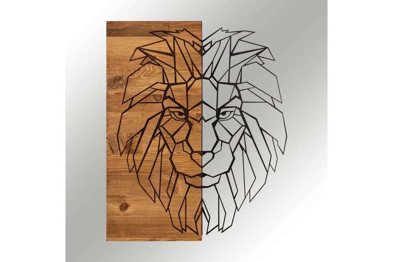 King Väggdekor - Svart/Valnöt - Inredning - Väggdekor - Skylt - Plåtskyltar