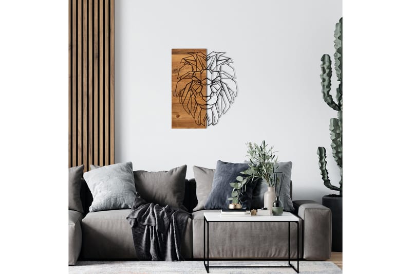 King Väggdekor - Svart/Valnöt - Inredning - Väggdekor - Skylt - Plåtskyltar