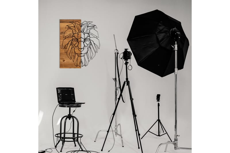 King Väggdekor - Svart/Valnöt - Inredning - Väggdekor - Skylt - Plåtskyltar