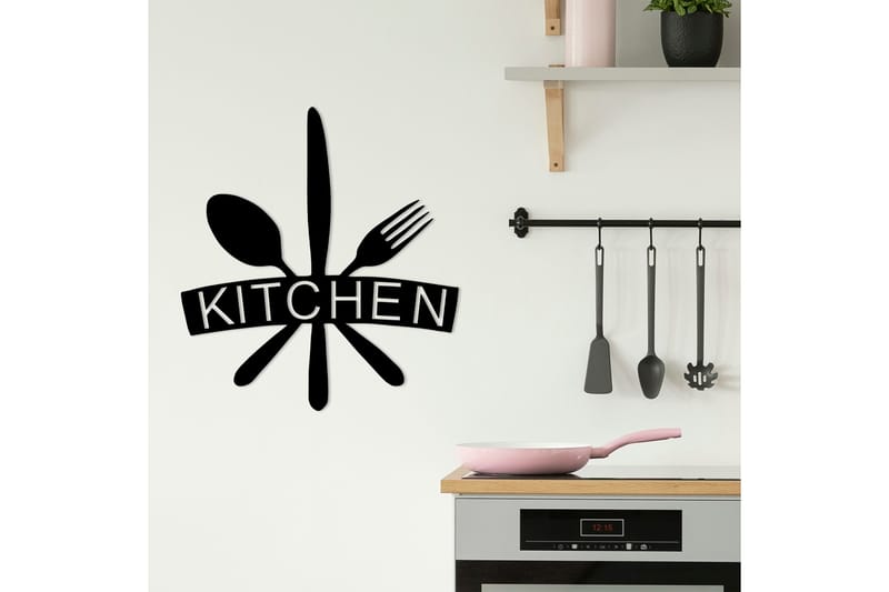 Kitchen Väggdekor - Svart - Inredning - Väggdekor - Skylt - Plåtskyltar
