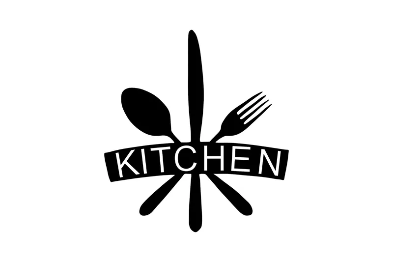 Kitchen Väggdekor, Svart