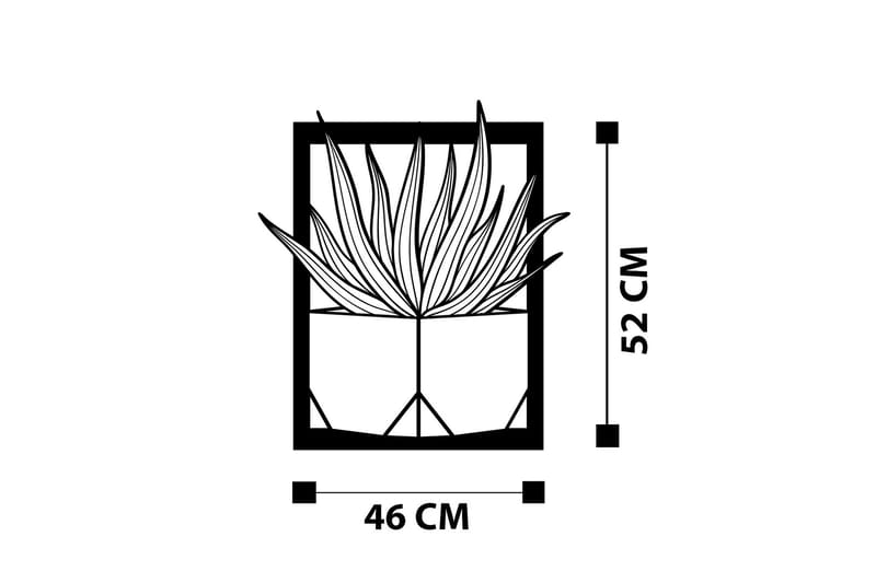 Lagom Väggdekor - Svart - Inredning - Väggdekor - Skylt - Plåtskyltar