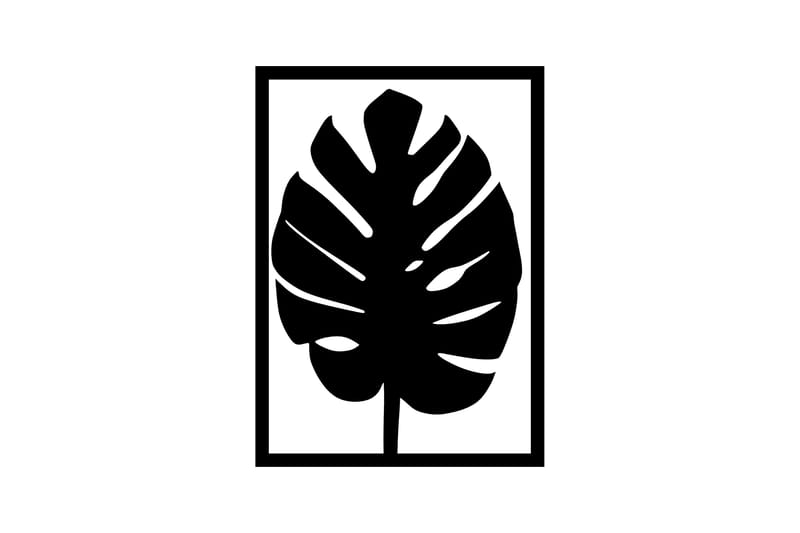Leaf 30 Väggdekor - Svart - Inredning - Väggdekor - Skylt - Plåtskyltar