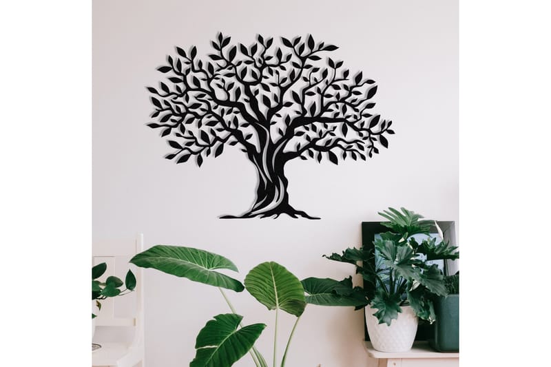 Leaf Fall Väggdekor - Svart - Inredning - Väggdekor - Skylt - Plåtskyltar