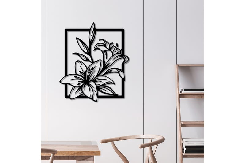 Lily Väggdekor - Svart - Inredning - Väggdekor - Skylt - Plåtskyltar