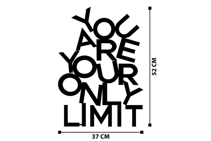 Limit Väggdekor - Svart - Inredning - Väggdekor - Skylt - Plåtskyltar