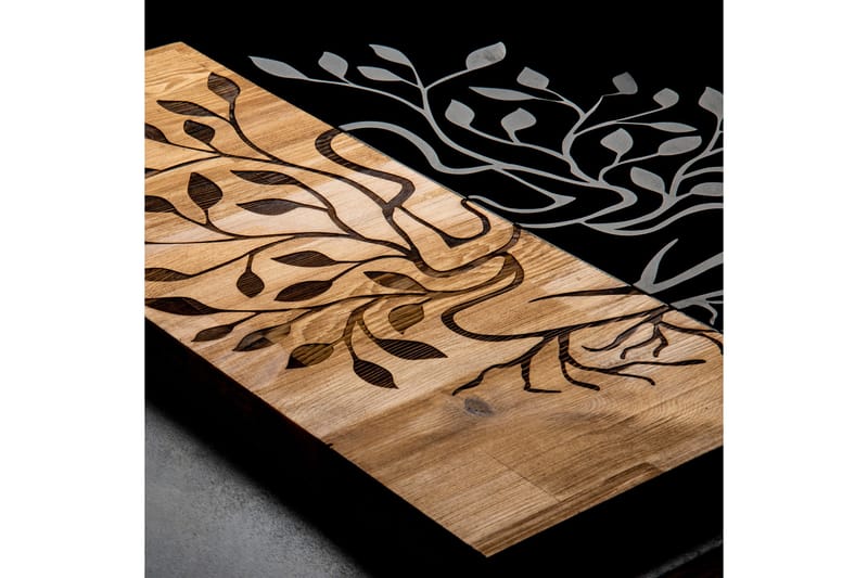 Lina Väggdekor - Svart/Valnöt - Inredning - Väggdekor - Skylt - Plåtskyltar