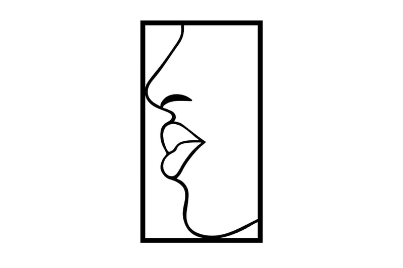 Lips Väggdekor - Svart - Inredning - Väggdekor - Skylt - Plåtskyltar