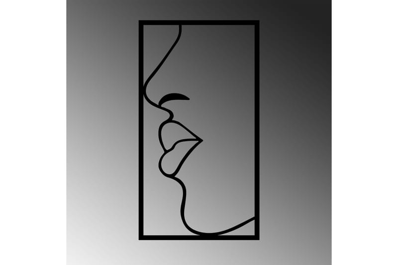 Lips Väggdekor - Svart - Inredning - Väggdekor - Skylt - Plåtskyltar