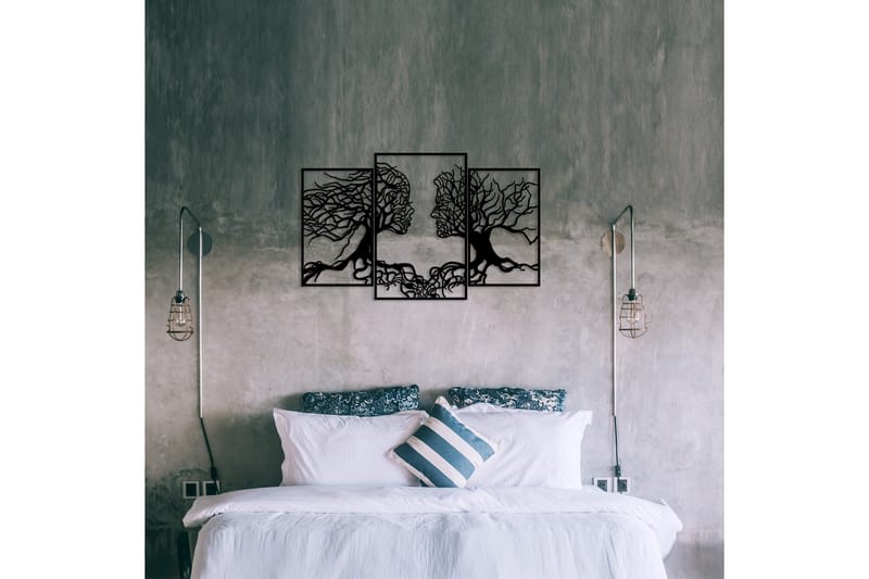 Love Tree Väggdekor - Svart - Inredning - Väggdekor - Skylt - Plåtskyltar